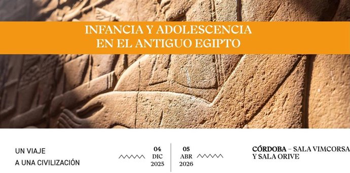 La exposición 'El despertar a la vida. Infancia y adolescencia en el antiguo Egipto'.