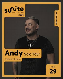 Cartell del concert d'Andy a Barcelona