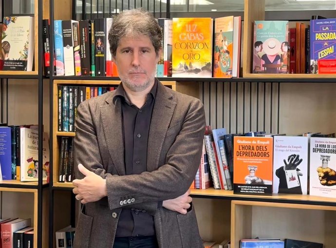 El sociólogo, ensayista y asesor político italo-suizo Giuliano da Empoli en la presentación de su libro 'La hora de los depredadores'