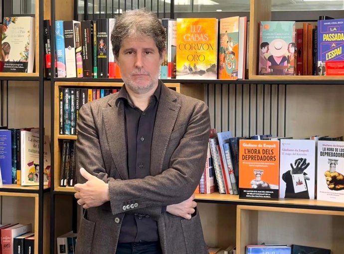 El sociólogo, ensayista y asesor político italo-suizo Giuliano da Empoli en la presentación de su libro 'La hora de los depredadores'