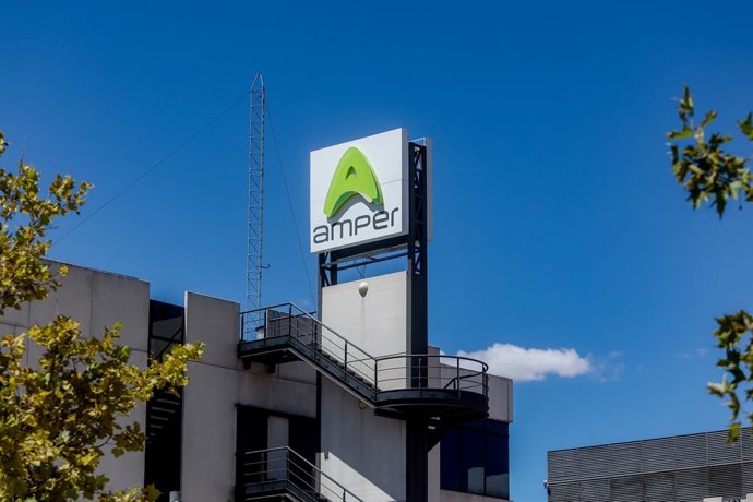 Archivo - Sede del Grupo Amper, a 18 de agosto de 2022, en Pozuelo de Alarcón, Madrid (España). Grupo Amper es una multinacional española referente internacional en el desarrollo tecnológico de las comunicaciones, la industria y la ingeniería ofreciendo a