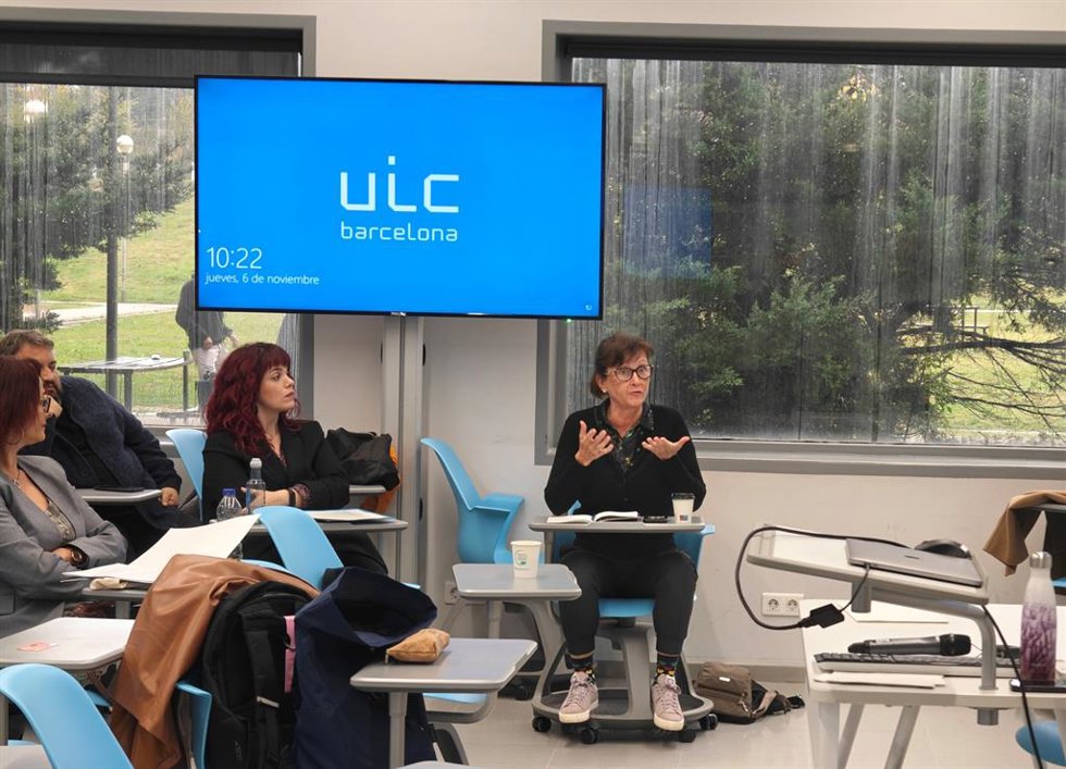 Sylvie Barma, catedrática en educación científica, durante el congreso ISCAR en UIC Barcelona