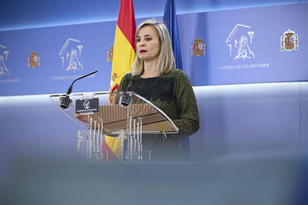 La diputada del grupo parlamentario de Sumar, Verónica Martínez Barbero, 