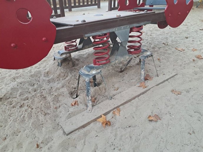 Imagen de un parque captada por los socialistas.