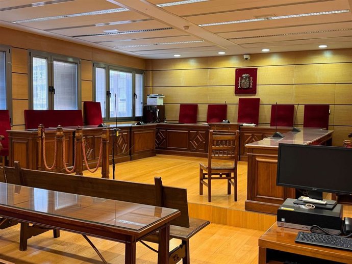 Sala de vistas de la Audiencia Provincial de Ciudad Real.
