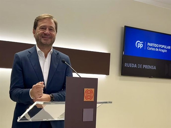 El portavoz del PP en las Cortes de Aragón, Fernando Ledesma.