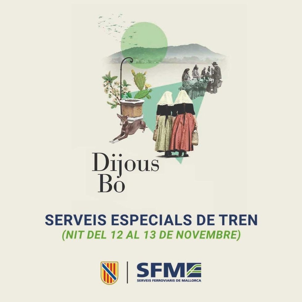 El Govern programa trenes especiales para facilitar el desplazamiento al Dijous Bo de Inca