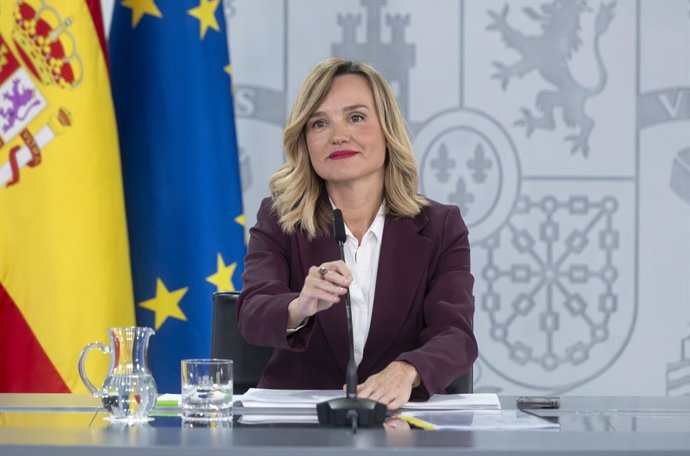 La portavoz del Gobierno y ministra de Educación, Pilar Alegría