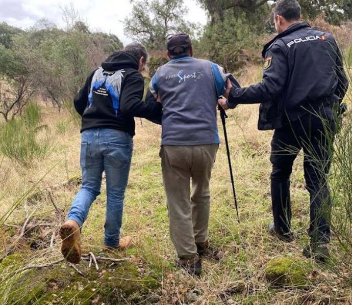Hombre rescatado en Badajoz