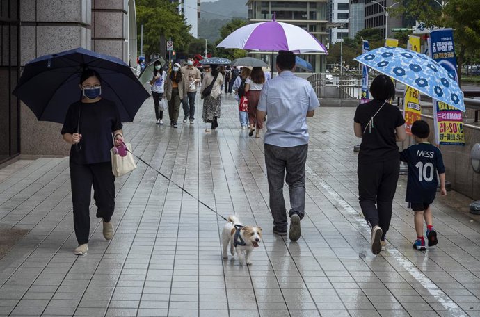 Archivo - Imagen de archivo de una calle de Taiwán.