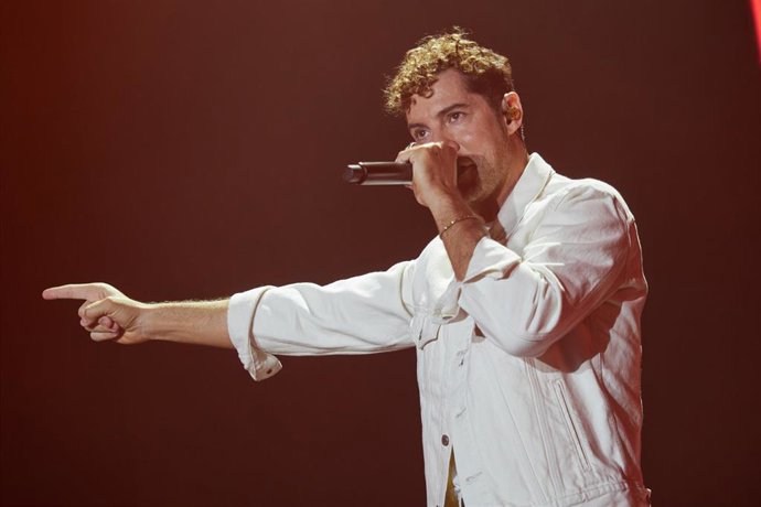 Archivo - El cantante David Bisbal durante uno de sus conciertos. 