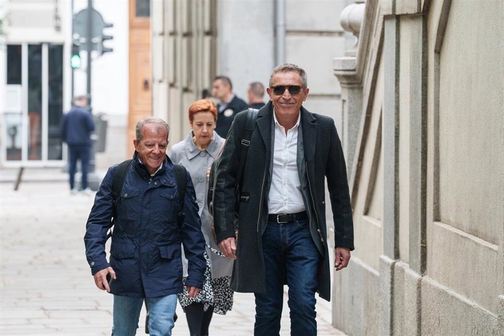 El periodista de Cadena SER Miguel Ángel Campos Peñarroja, a su llegada a la cuarta jornada del juicio al fiscal general del Estado, en el Tribunal Supremo, a 11 de noviembre de 2025, en Madrid (España).