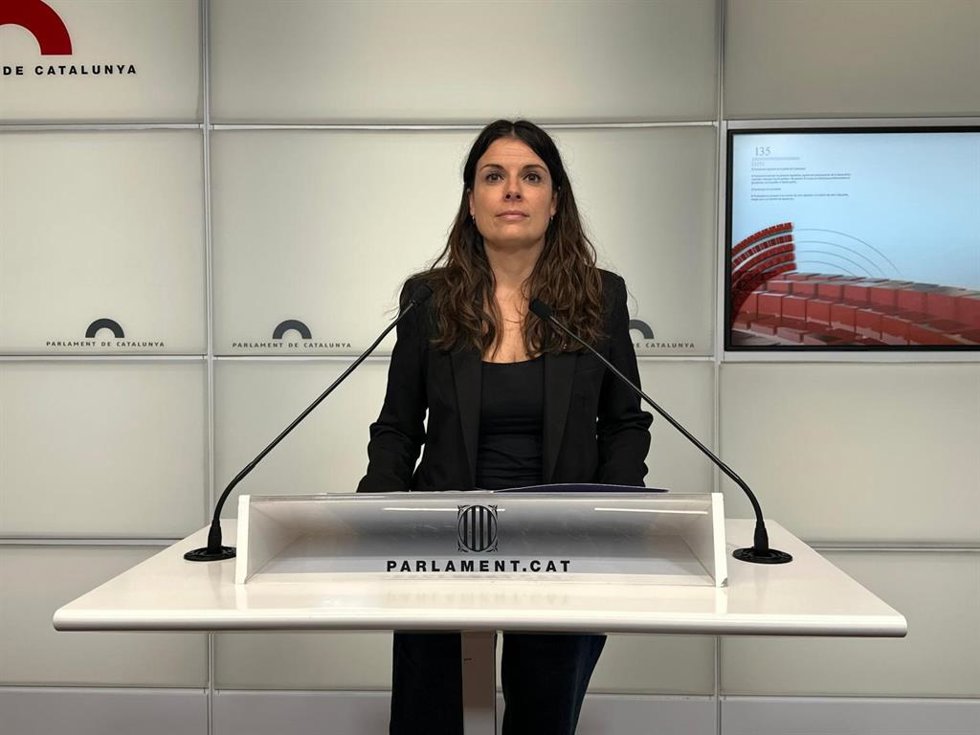 La portavoz de Junts en el Parlament, Mnica Sales