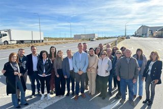 Foto de cargos y representantes del PSOE en la Autovía del Almanzora