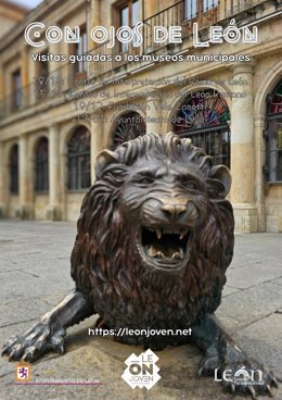 Cartel de la iniciativa 'Con ojos de León', impulsada por el Ayuntamiento de León.