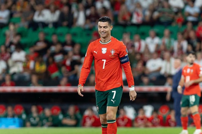 El futbolista Cristiano Ronaldo, en un partido con la selección de Portugal. 