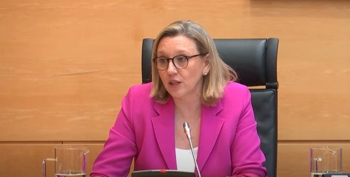 La vicepresidenta de la Junta y consejera de Familia e Igualdad de Oportunidades, Isabel Blanco, comparece ante la Comisión de Economía y Hacienda de las Cortes para explicar el Proyecto de Ley de Presupuestos de su área