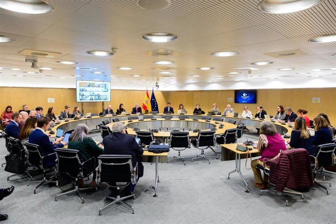 Un momento de la reunión celebrada en el ministerio