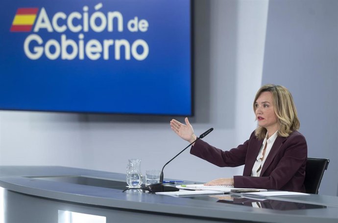 La ministra de educación, formación profesional y deportes, Pilar Alegría, 