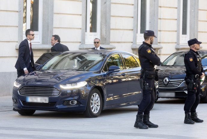 El fiscal General del Estado, Álvaro García Ortiz, a su llegada a la primera jornada del juicio al fiscal general del Estado, Álvaro García Ortiz, en el Tribunal Supremo, a 3 de noviembre de 2025, en Madrid (España).