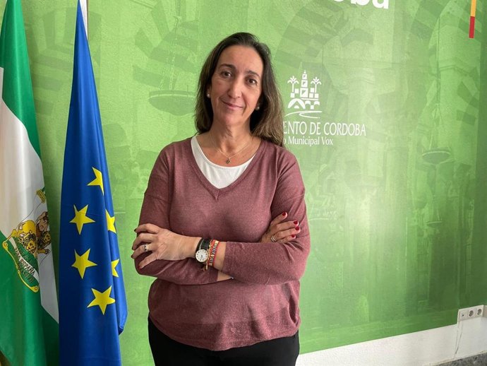 Archivo - La portavoz del Grupo Municipal Vox en el Ayuntamiento de Córdoba, Paula Badanelli.