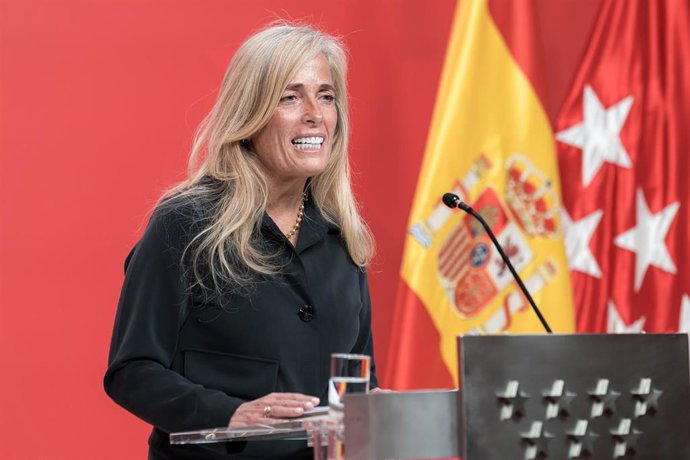 La consejera de Economía, Hacienda y Empleo, Rocío Albert,  durante una rueda de prensa tras la reunión del Consejo de Gobierno de la Comunidad de Madrid, en la Real Casa de Correos, a 29 de octubre de 2025, en Madrid (España). 