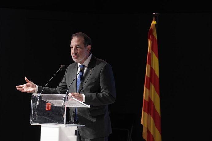 El conseller de Justícia, Ramón Espadaler, durant el 25 aniversari de la Direcció general d'Assumptes Religiosos, a la Casa del Mar, a 11 de novembre de 2025, a Barcelona, Catalunya (Espanya).