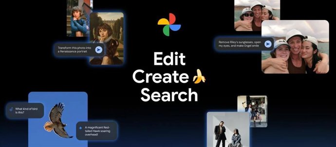 Novos recursos de edição com IA no Google Fotos