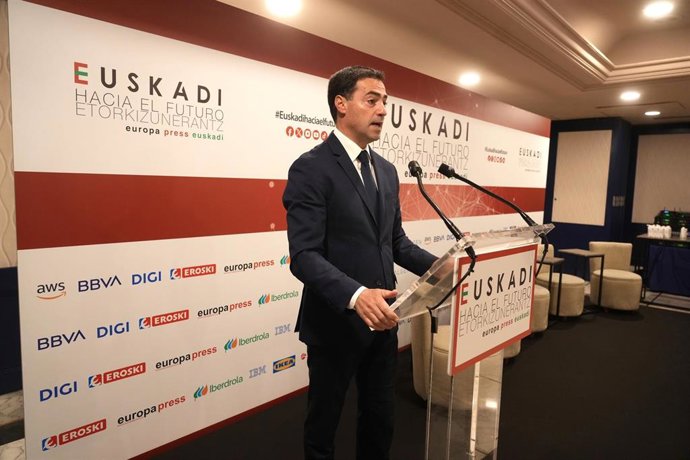 El Lehendakari, Imanol Pradales, en la jornada 'Hacia el futuro' de Europa Press Euskadi