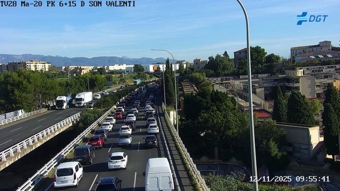 Retenciones en la Vía de Cintura por un accidentes.