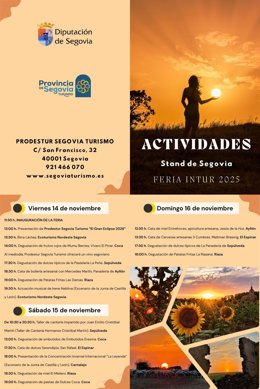 Programa definitivo de Turismo Provincia de Segovia en Intur 2025