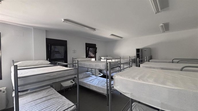 Habitación del albergue de peregrinos de Zamarramala.
