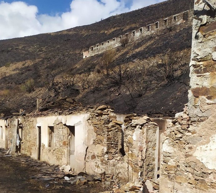 Antigua mina de volframio de Valborraz.