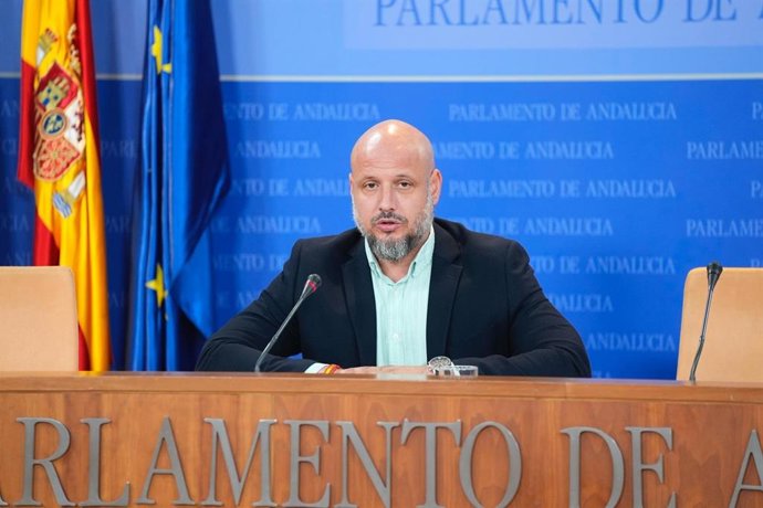 El portavoz adjunto de Vox en el Parlamento andaluz, Rodrigo Alonso, este miércoles