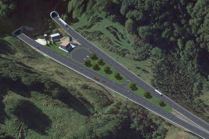 Recreación de la boca norte.