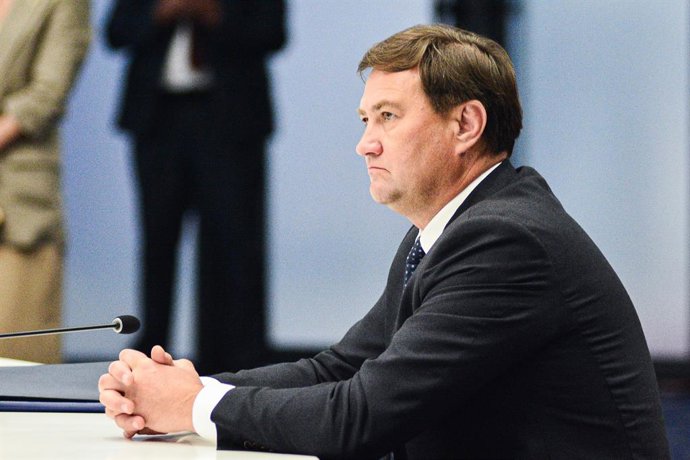 Archivo - KYRGYZSTAN, CHOLPON-ATA - JUNE 30, 2025: Belarus' Minister of Foreign Affairs Maxim Ryzhenkov attends a regular meeting of the Council of Foreign Ministers of the Collective Security Treaty Organization (CSTO)