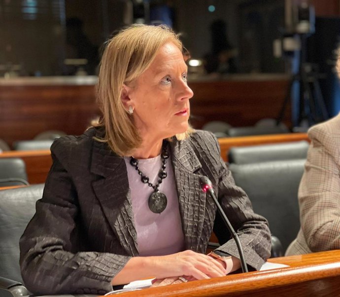 Archivo - La diputada del PP de Asturias, Pilar Fernández Pardo.