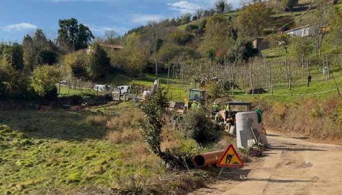 Obras de saneamiento en Belmonte.