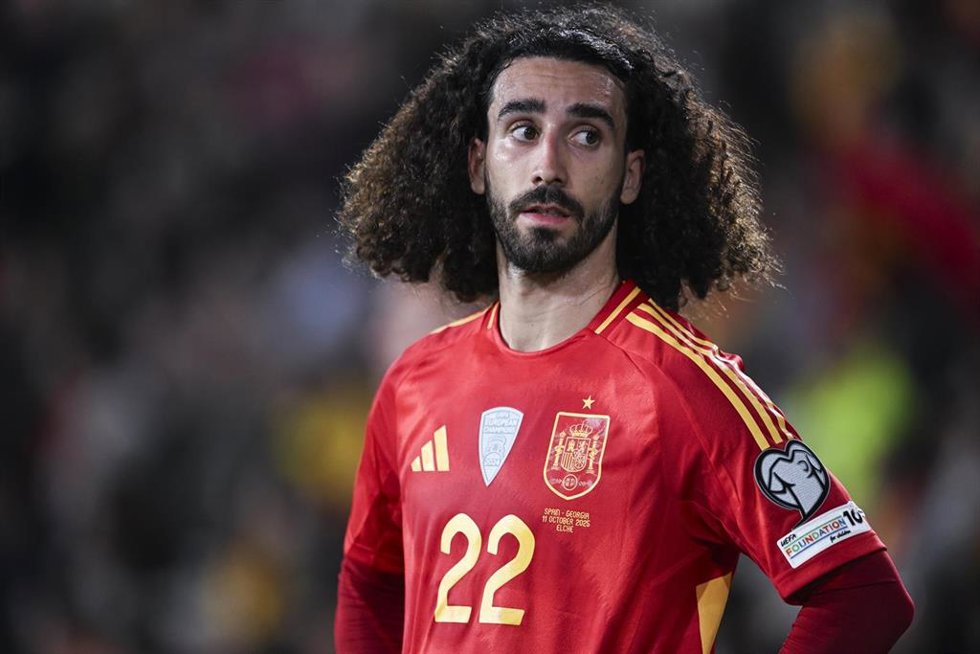 Archivo - El futbolista de la selección española Marc Cucurella