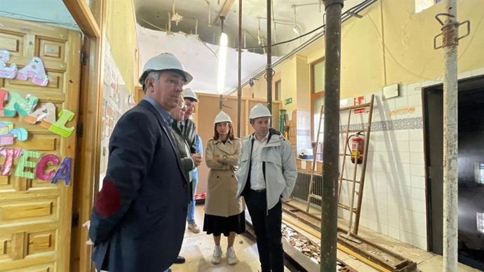 Visita a las obras en el CEIP Jesús María