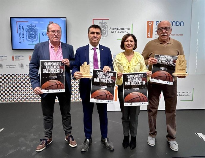 La presentación de la decimosexta edición del Campeonato de Andalucía de Baloncesto Fanddi 2025 celebrado en Granada.