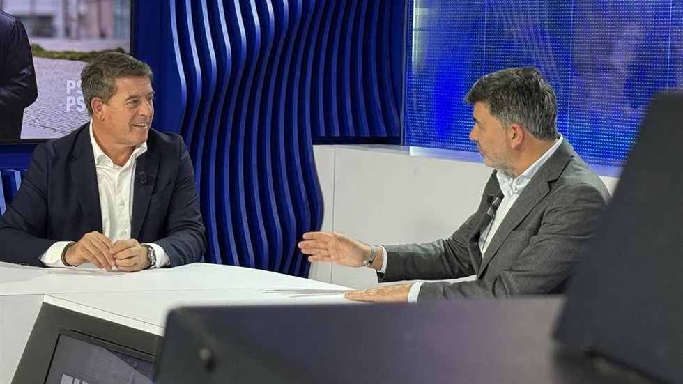 El secretario xeral del PSdeG, José Ramón Gómez Besteiro, en Bruselas
