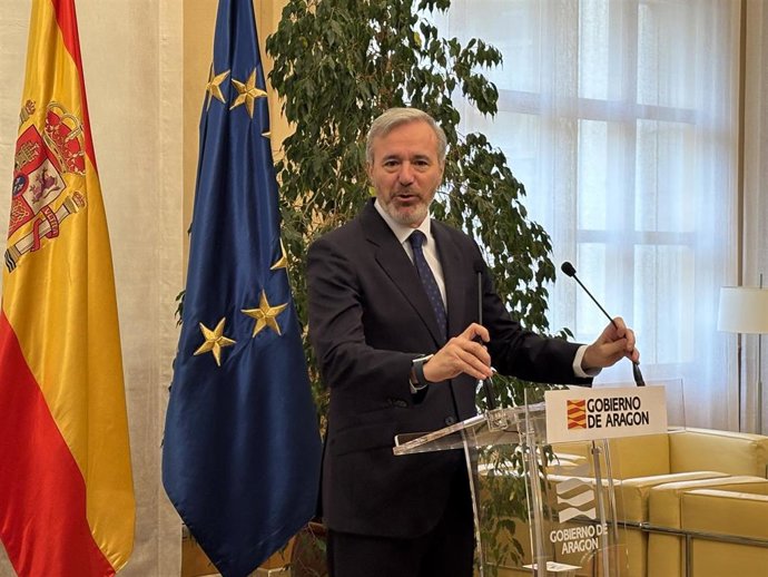 El presidente del Gobierno de Aragón, Jorge Azcón.
