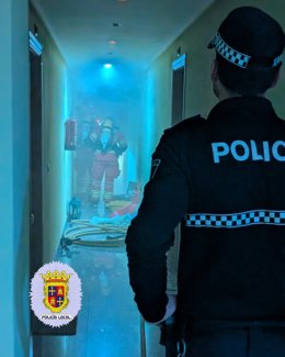 Incendio en una vivienda de Palencia.