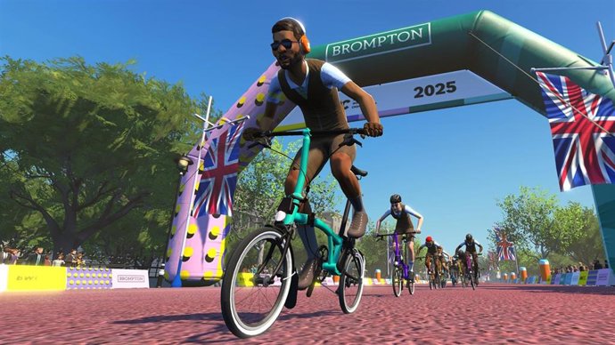 Zwift celebra el primer Mundial virtual de bicicletas Brompton.