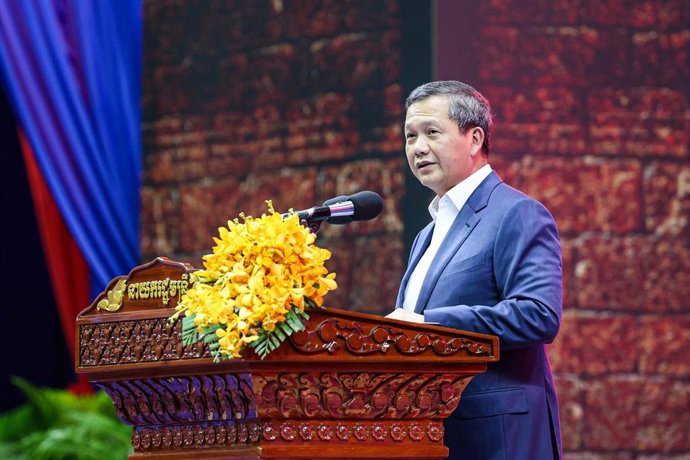 Archivo - El primer ministro de Camboya, Hun Manet.