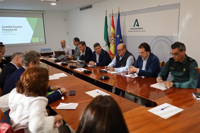 Reunión del Comité Asesor del Plan Infoca de la provincia de Huelva.