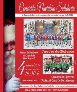 El Palacio de Festivales celebrará un concierto navideño a favor de los afectados por la Dana el 4 de diciembre