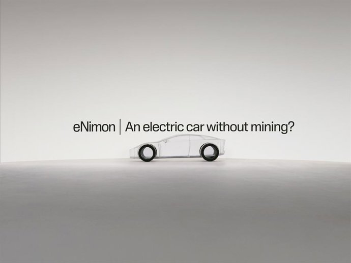 Sandvik's new installation, the eNimon, which is the first electric car ever made without metals or minerals.