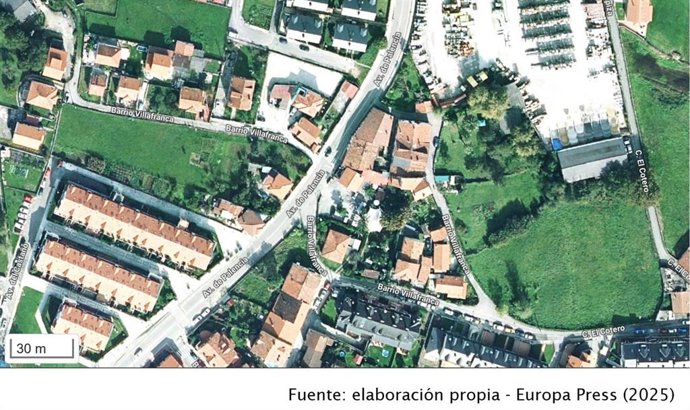 Zona de Torrelavega donde se encuentra el bar donde se produjo el atraco